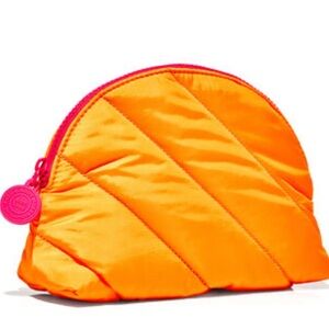 🧡 BBW Puffy Orange Cosmetic Bag NEW